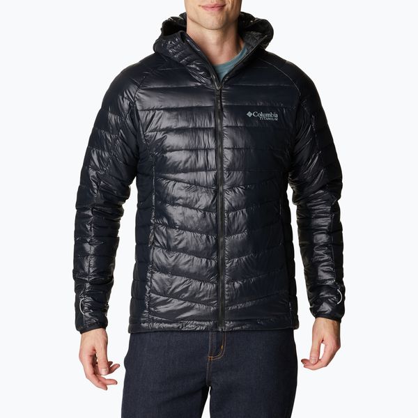 Columbia Columbia Platinum Peak Мъжко пухено яке с качулка черно 2008611
