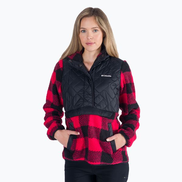 Columbia Columbia Sweet View Fleece дамски суитшърт за трекинг червен 1958643