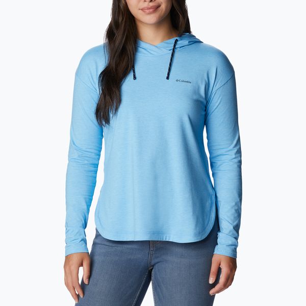 Columbia Дамски суитшърт за трекинг на Columbia Sun Trek EU Pullover с качулка blue 1981541