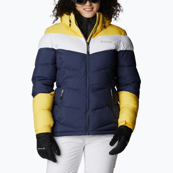 Columbia Дамско ски яке Columbia Abbott Peak Insulated тъмно синьо и жълто 1909971