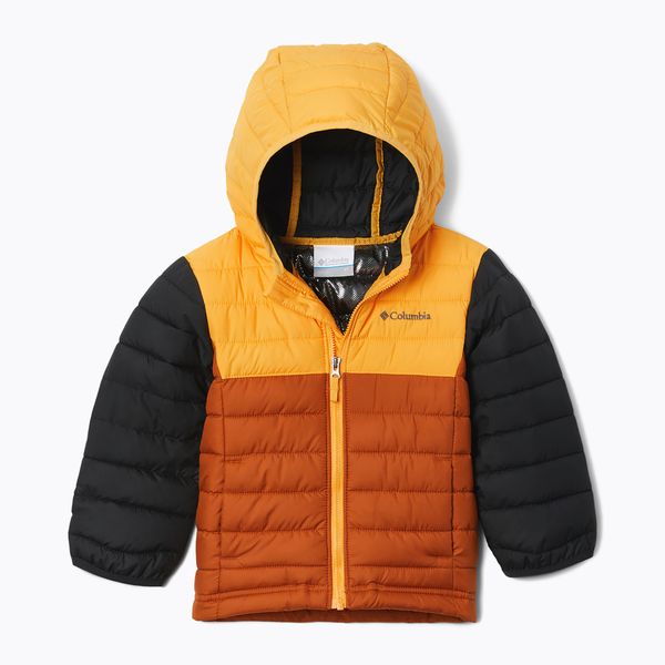 Columbia Детско пухено яке Columbia Powder Lite с качулка Orange 1802901