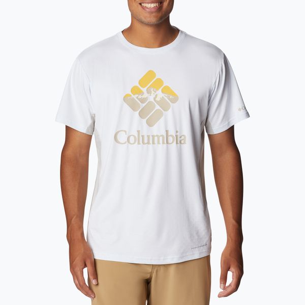 Columbia Мъжка тениска за трекинг Columbia Zero Ice Cirro-Cool Graphic white 1990463