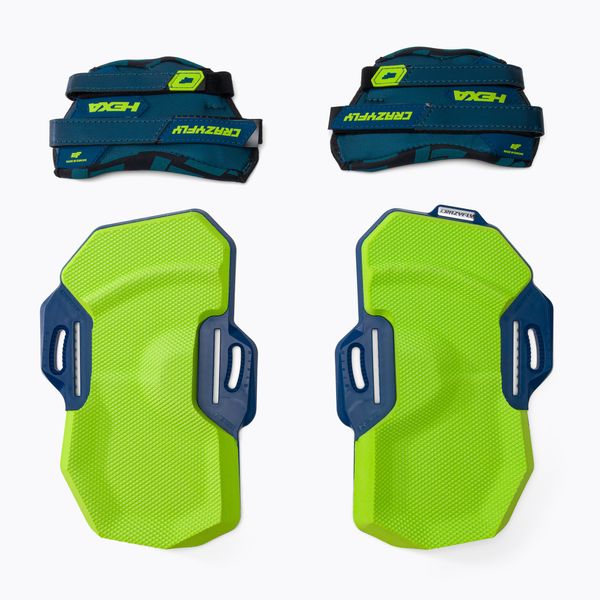 CrazyFly Подложки и ремъци за кайтборд CrazyFly Hexa II Binding Small blue-green T016-0264