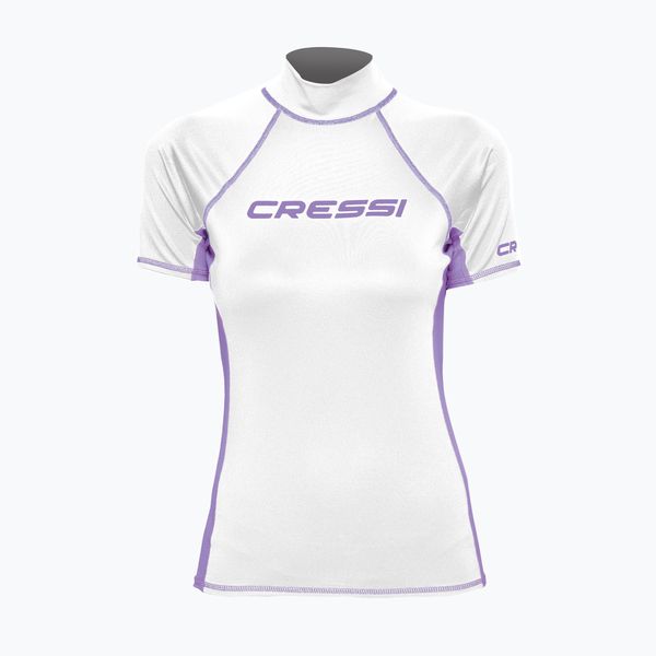 Cressi Дамска блуза за плуване Cressi Rash Guard S/SL бяло и лилаво LW476802