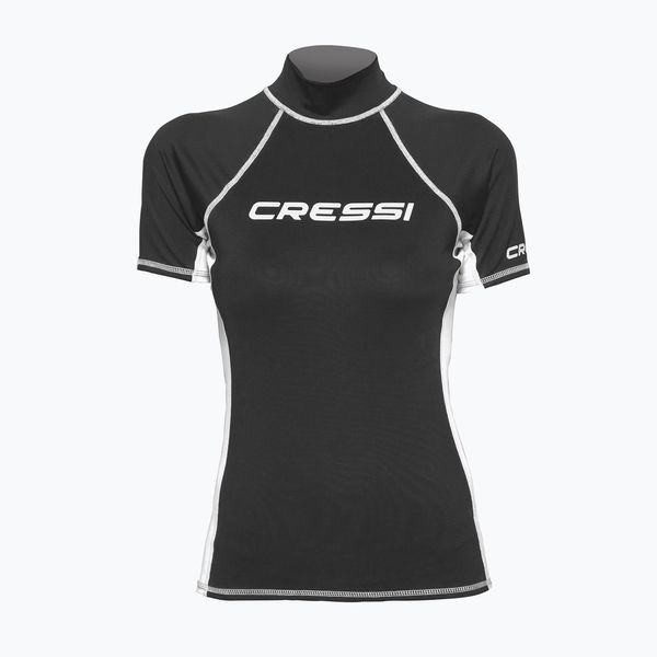 Cressi Дамски бански костюм Cressi Rash Guard S/SL черен/бял LW476853