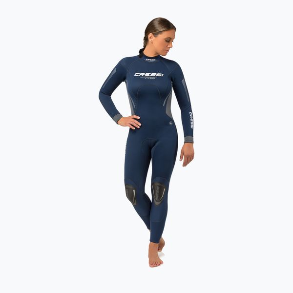 Cressi Дамски костюм за гмуркане Cressi Fast Monopiece 3mm Navy Blue LR109301