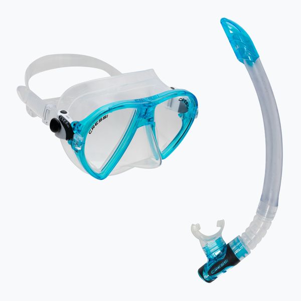 Cressi Комплект за гмуркане с шнорхел Cressi Ocean mask + Gamma snorkel clear blue DM1000113