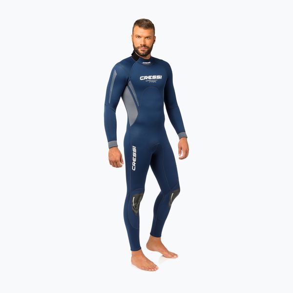 Cressi Мъжки костюм за гмуркане Cressi Fast Monopiece 3 mm navy blue LR108302