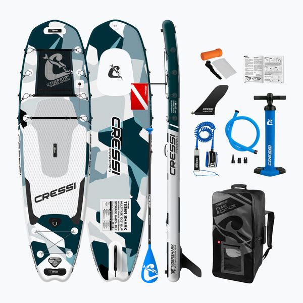 Cressi SUP дъска Cressi Tiger Shark Multitask iSUP 10'2" grey NA041025