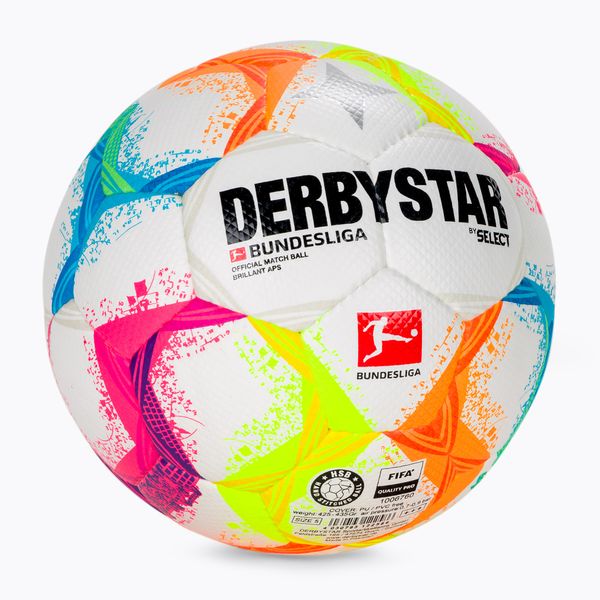 DERBYSTAR by SELECT Derbystar Bundesliga Brillant APS v22 бял цвят футболна топка DE22586