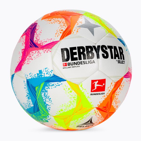 DERBYSTAR by SELECT Derbystar Bundesliga Brillant Реплика на футболна топка v22 бяла и цветна