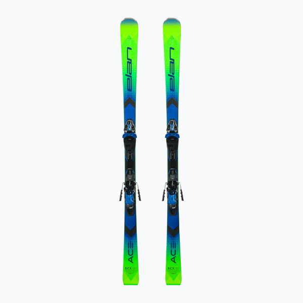 Elan Elan Ace SCX Fusion + EMX 12 ски за спускане зелено сини AAJHRC21