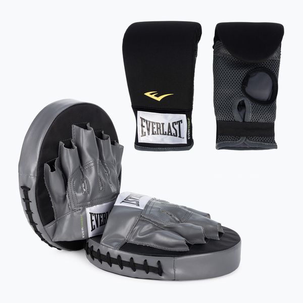 Everlast Боксов комплект ръкавици+ щитове Everlast Core Fitness Kit black EV6760