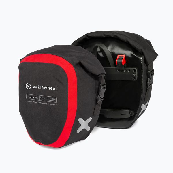 Extrawheel Багажници за велосипед Extrawheel Rambler Premium 12.5L 2 бр. черни E0047