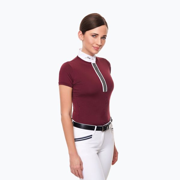 FERA Equestrian Дамска състезателна риза Fera Stardust maroon 1.1
