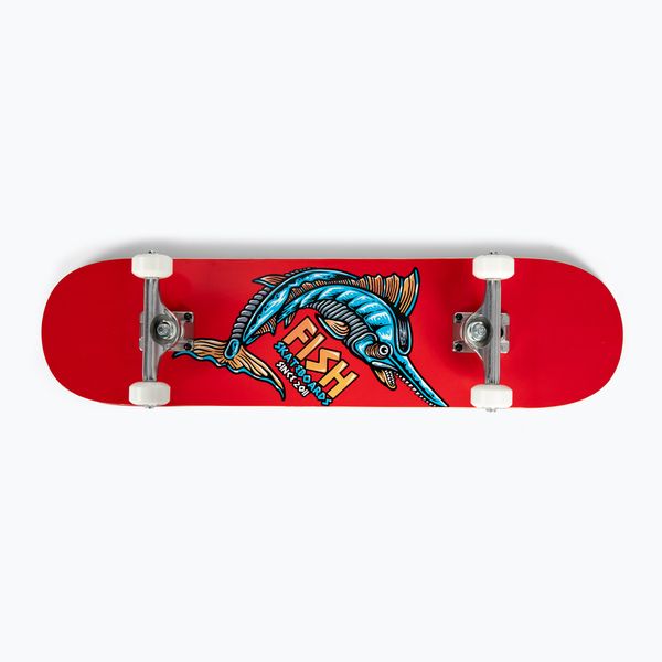 Fish Skateboards Fish Skateboards James Класически скейтборд за начинаещи 8.0' червен