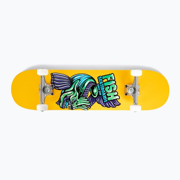 Fish Skateboards Fish Skateboards Mason Класически скейтборд за начинаещи 8.0' жълт