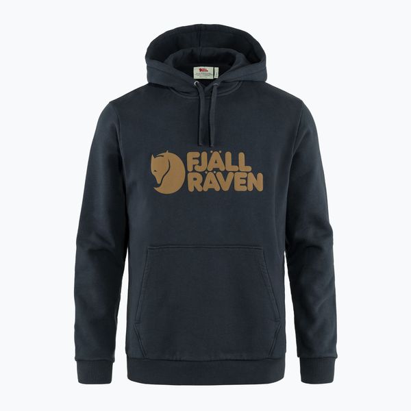 Fjällräven Мъжка качулка с лого на Fjällräven  тъмносиня F84144