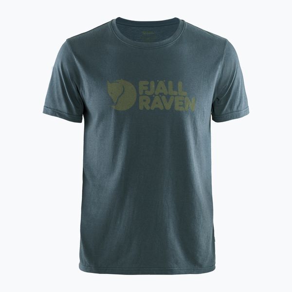 Fjällräven Мъжка тениска за трекинг Fjällräven Logo navy blue F87310