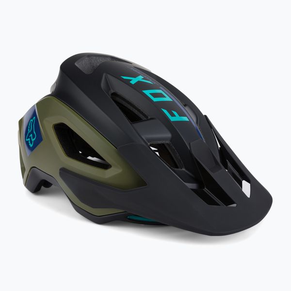 Fox Racing Каска за велосипед Fox Racing Speedframe Pro Blocked черно-зелена 29414_532