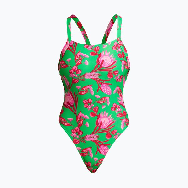 Funkita Funkita Без презрамки Дамски бански костюм Зелен FKS020L7154912
