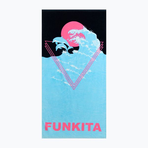 Funkita Funkita Памучна синя/черна кърпа за баня FS907155800