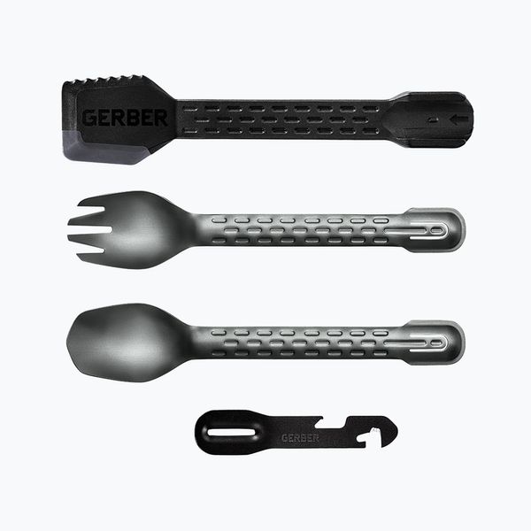 Gerber Gerber ComplEAT-Cook Eat Clean Тонг за къмпинг от първа необходимост сив/черен 31-003464