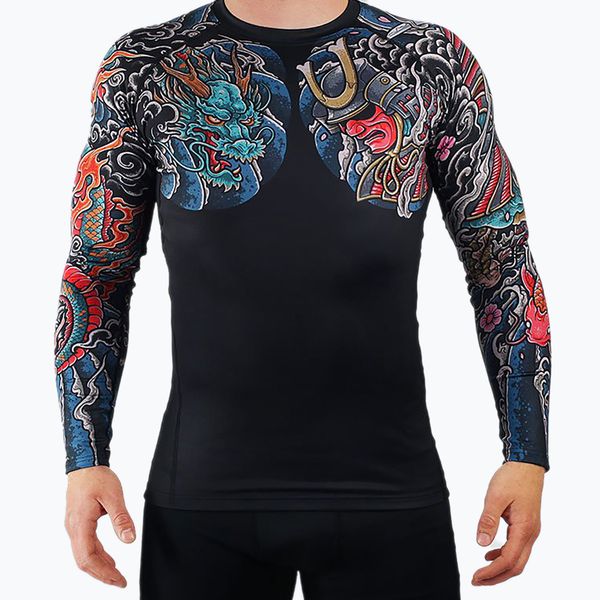Ground Game Мъжки предпазител Ground Game Bushido 3.0 Rashguard Black RASHBUSH3BLA