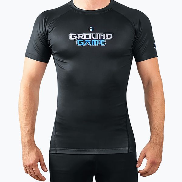 Ground Game Мъжки рашгард Ground Game Yokai 3.0 Rashguard black 22RASHYOK3SS