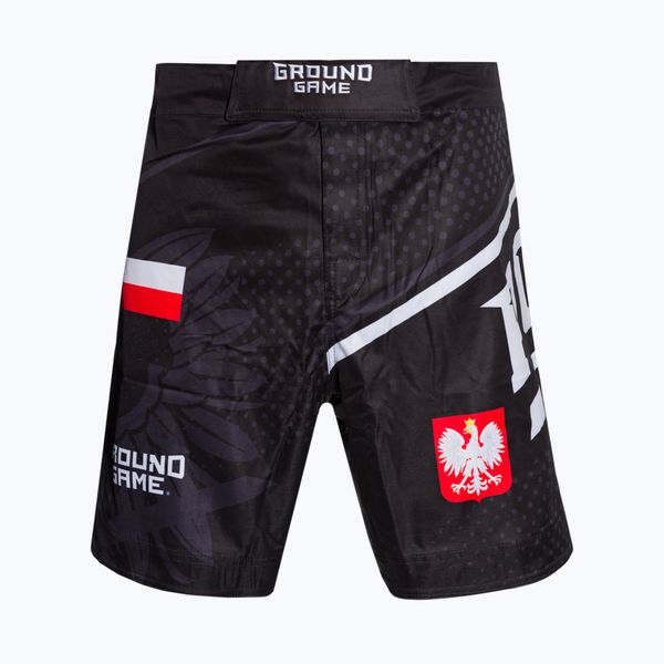 Ground Game Мъжки тренировъчни шорти Ground Game MMA Poland black MMASHOPOLS
