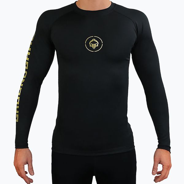 Ground Game Rashguard męski Ground Game Athletic Gold czarny RASHATHGOLDLS