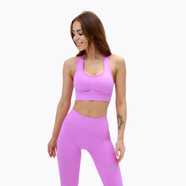 Gym Glamour Дамски сутиен за тренировка Gym Glamour push up pink 371
