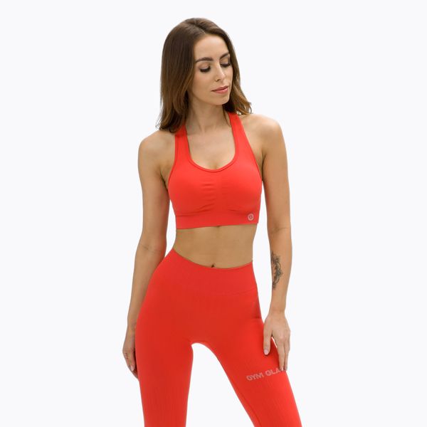 Gym Glamour Дамски тренировъчен сутиен Gym Glamour push up orange 372