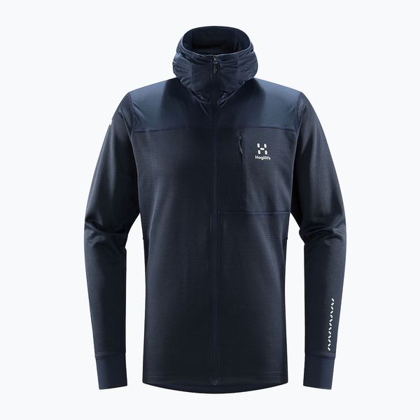 Haglöfs Мъжки суитшърт от полар Haglöfs L.I.M Mid Multi Hood син 6053703N5015