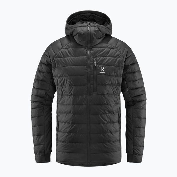 Haglöfs Мъжко пухено яке Haglöfs Spire Mimic Hood black 6046762VT