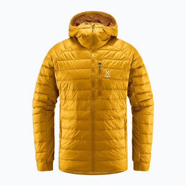 Haglöfs Мъжко пухено яке Haglöfs Spire Mimic Hood yellow 6046764Q4