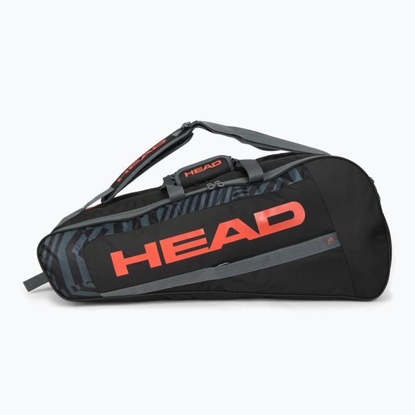 HEAD HEAD чанта за тенис Base M черно-оранжева 261313