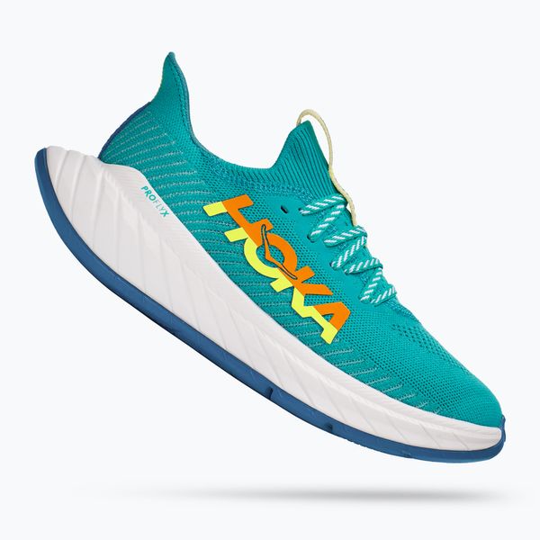 HOKA ONE ONE Дамски обувки за бягане HOKA Carbon X 3 blue-yellow 1123193-CEPR