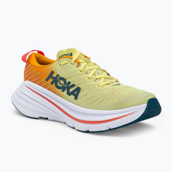 HOKA ONE ONE Мъжки обувки за бягане HOKA Bondi X в бяло и жълто 1113512-WEPR