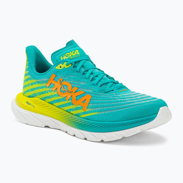 HOKA ONE ONE Мъжки обувки за бягане HOKA Mach 5, синьо/жълто 1127893-CEPR