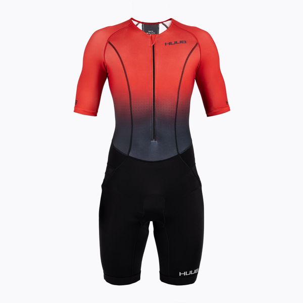 HUUB Мъжки костюм за триатлон HUUB Commit Long Course black/red COMLCS