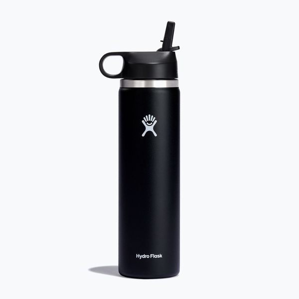 Hydro Flask Термобутилка Hydro Flask Wide Flex Straw 710 ml черна W24BFS001