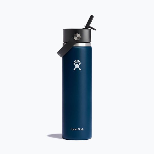 Hydro Flask Термобутилка Hydro Flask Wide Flex Straw 710 ml, тъмносиня W24BFS464
