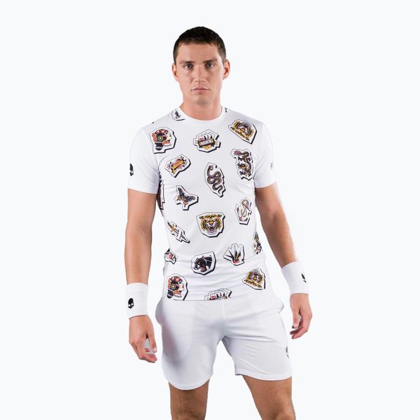 HYDROGEN Мъжка тениска HYDROGEN Tattoo Tech Tennis Shirt white T00504001