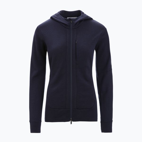 icebreaker Icebreaker дамско яке за трекинг Quantum III LS Zip Hood тъмно синьо 0A59JW