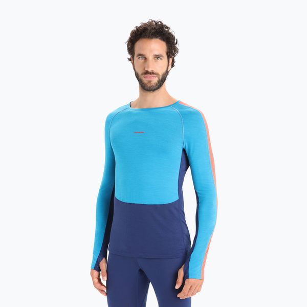 icebreaker Мъжка термална тениска Icebreaker 125 Zoneknit Crewe blue IB0A56H37841