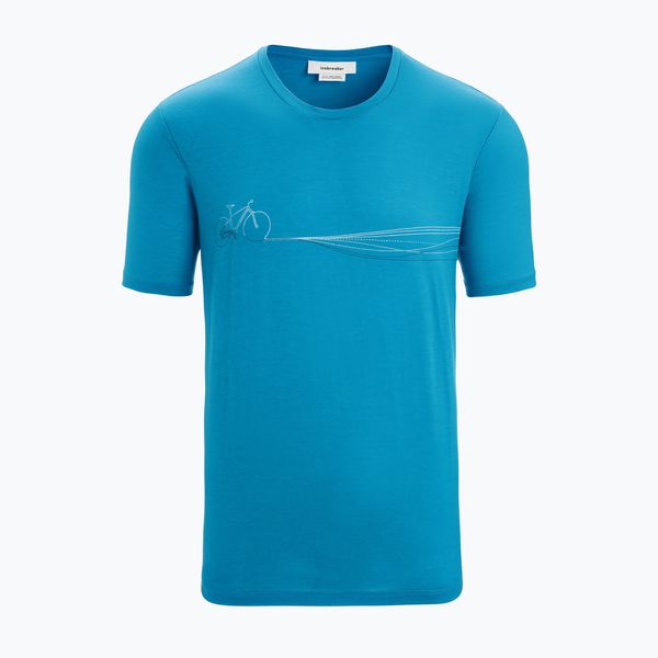 icebreaker Мъжка термална тениска Icebreaker Tech Lite II Cadence Paths blue IB0A56N87341