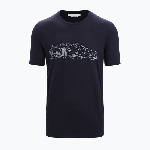 icebreaker Мъжка термална тениска Icebreaker Tech Lite II Nature Sprint морско синьо IB0A56NB4011