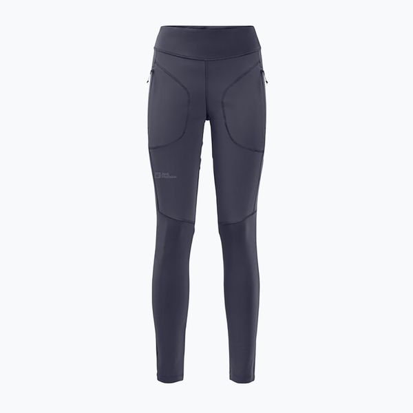 Jack Wolfskin Дамски гамаши за трекинг Jack Wolfskin Salmaser Tights сив 1507781