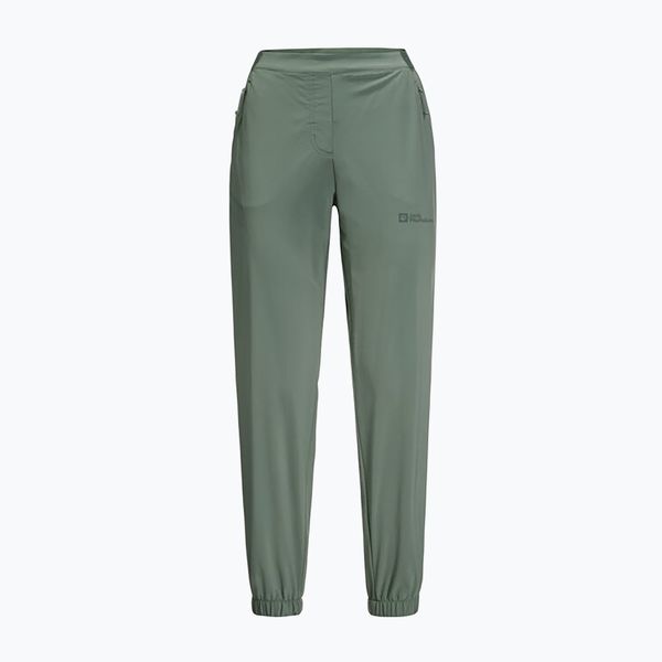 Jack Wolfskin Дамски софтшел панталони Jack Wolfskin Prelight green 1508111